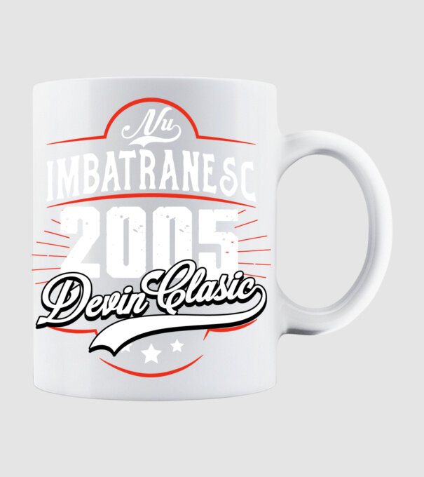 Devin Clasic - 2005 model alb pe tricou