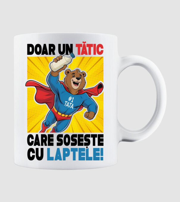 Doar un Tătic Care sosește cu laptele model alb pe tricou