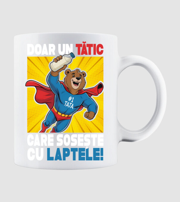 Doar un Tătic Care sosește cu laptele model alb pe tricou