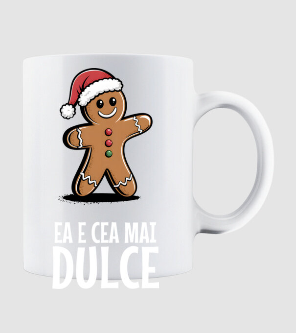 Ea e cea mai dulce Negru model alb pe tricou