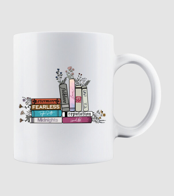 Eras tour books color 2 model alb pe tricou