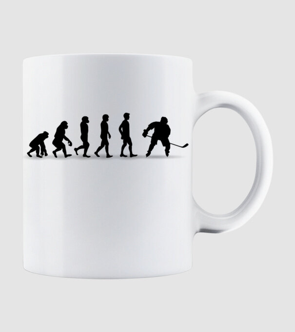 Evolution Hockey model alb pe tricou