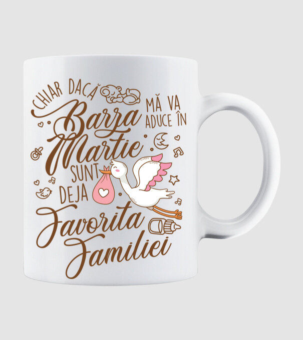 Favorita familiei MARTIE model alb pe tricou