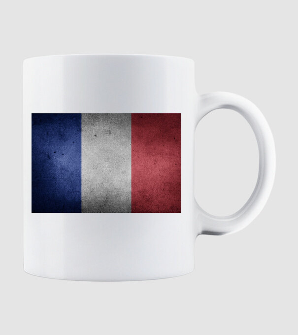 FRANCE model alb pe tricou