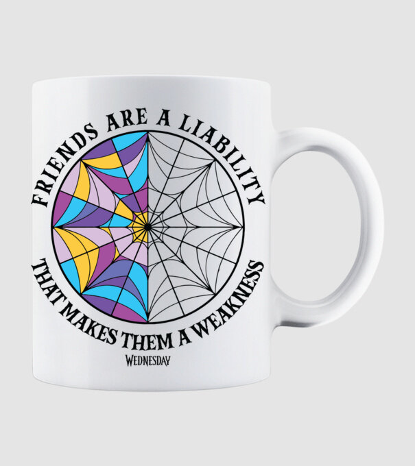 Friends are liability model alb pe tricou