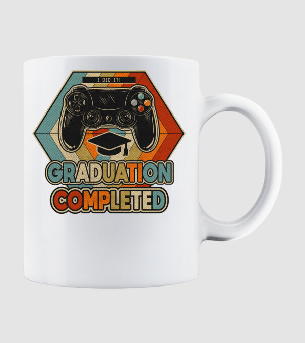 Graduation Completed model alb pe tricou