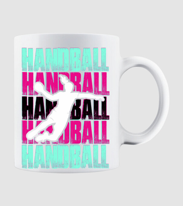 handball model alb pe tricou