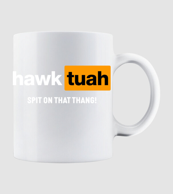 hawk tuah pornhub mix model alb pe tricou