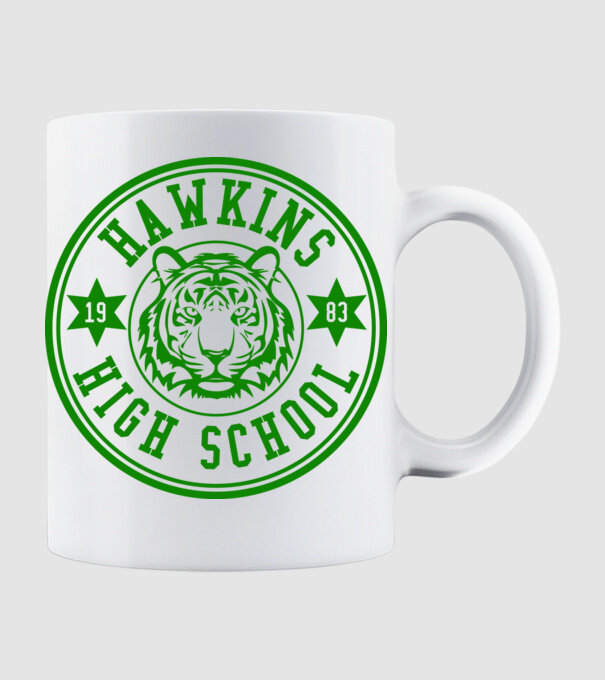 hawkins high school model alb pe tricou