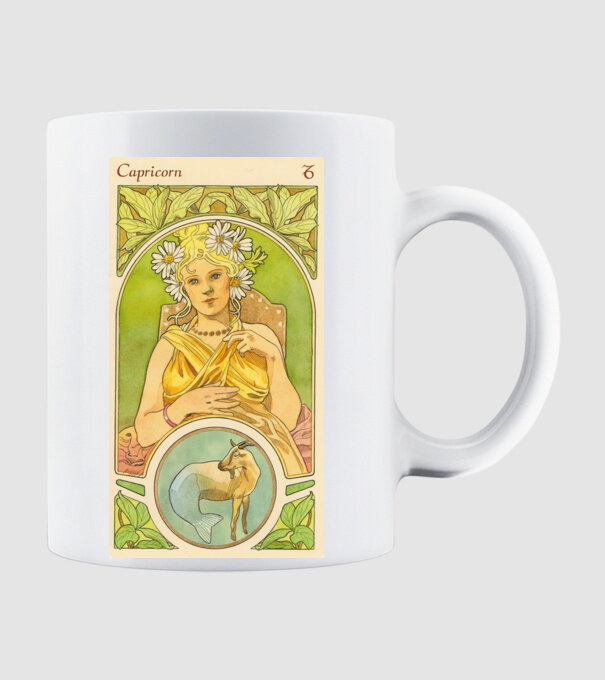 Horoscop Tarot CAPRICORNUL model alb pe tricou