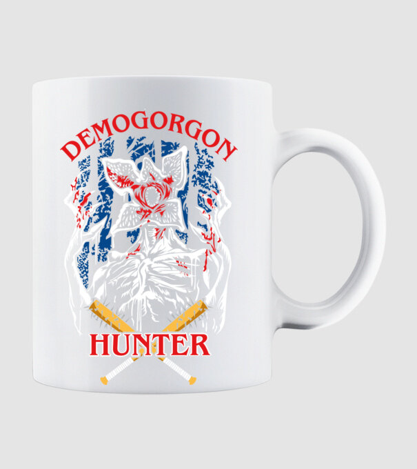 Demogorgon hunter model alb pe tricou