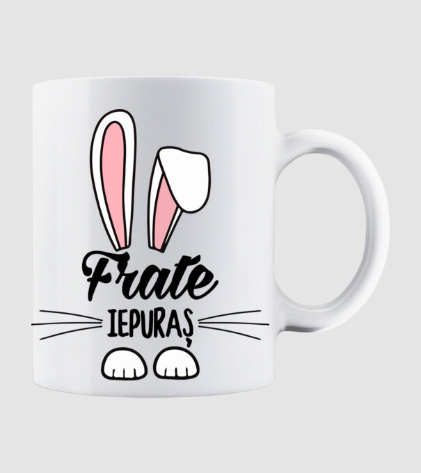 iepuraș frate model alb pe tricou