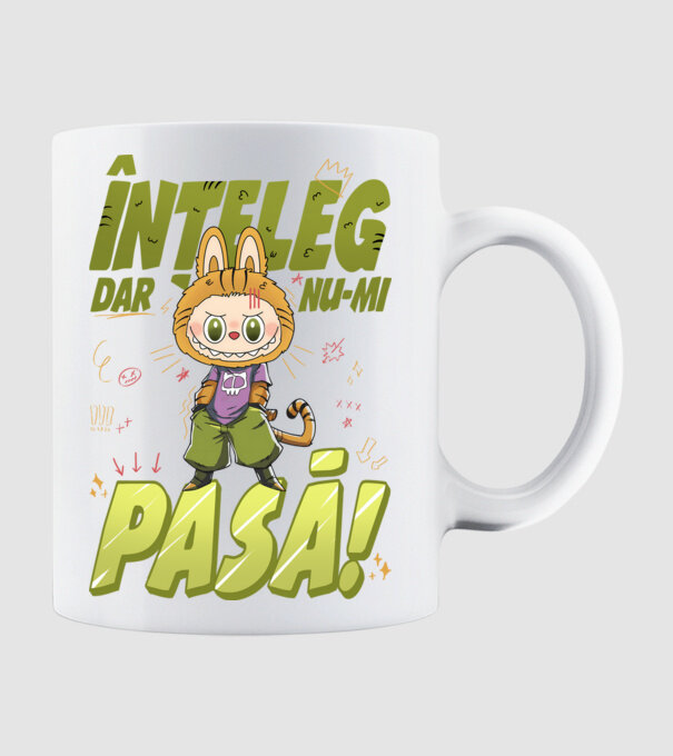 Înțeleg dar nu-mi pasă! model alb pe tricou