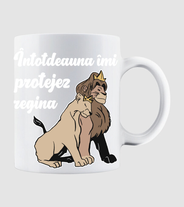 Întotdeauna îmi protejez regina model alb pe tricou