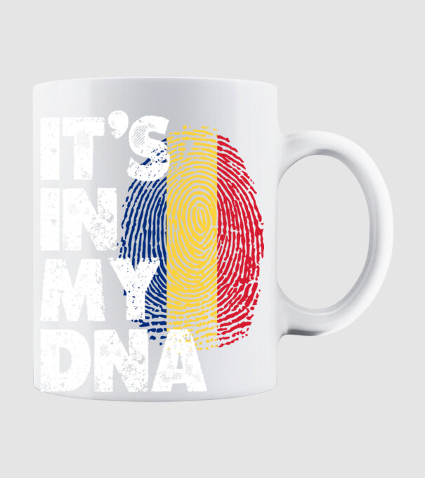 its in my dna model alb pe tricou