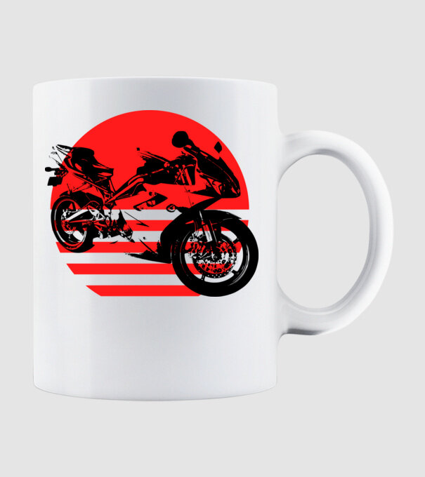Katana model alb pe tricou