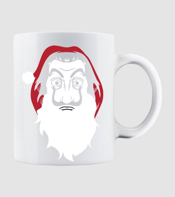 la casa de papel santa model alb pe tricou