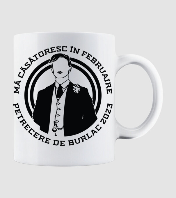 mă căsătoresc în februarie model alb pe tricou