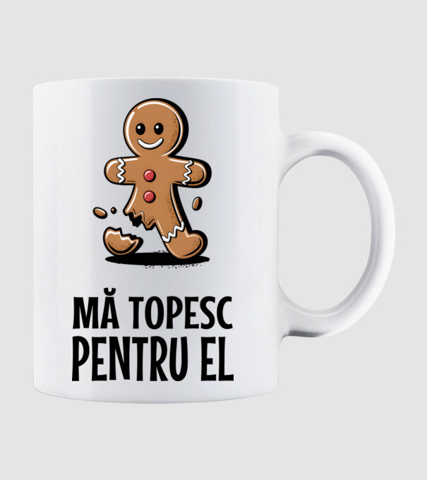 Mă topesc pentru el alb model alb pe tricou