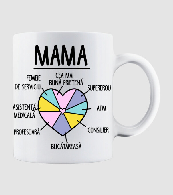 Mama cea mai bună prietenă, supererou model alb pe tricou