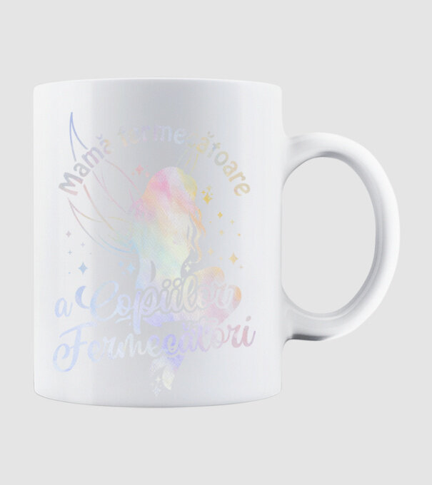 Mamă fermecătoare a copiilor fermecători model alb pe tricou