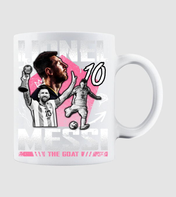 Messi tribute model alb pe tricou
