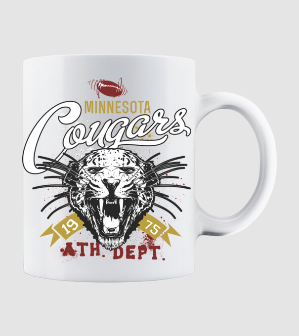 Minesota Cougars model alb pe tricou