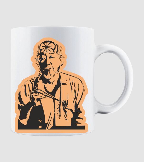 Mister miyagi cobra kai model alb pe tricou