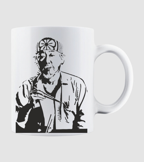 Miyagi cobra kai model alb pe tricou