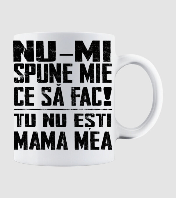 ne-mondd-meg-mit-csinaljak-ANYA-FEKETE-RO model alb pe tricou