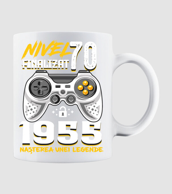Nivel Finalizat 70 model alb pe tricou