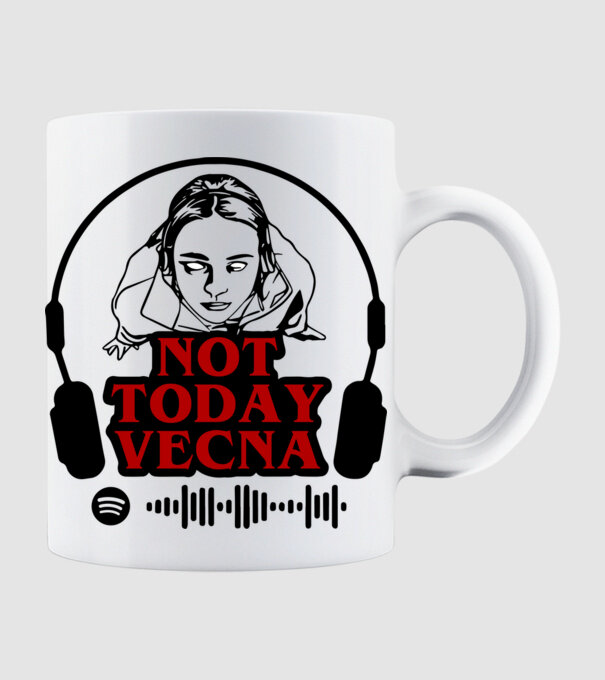 not today vecna model alb pe tricou