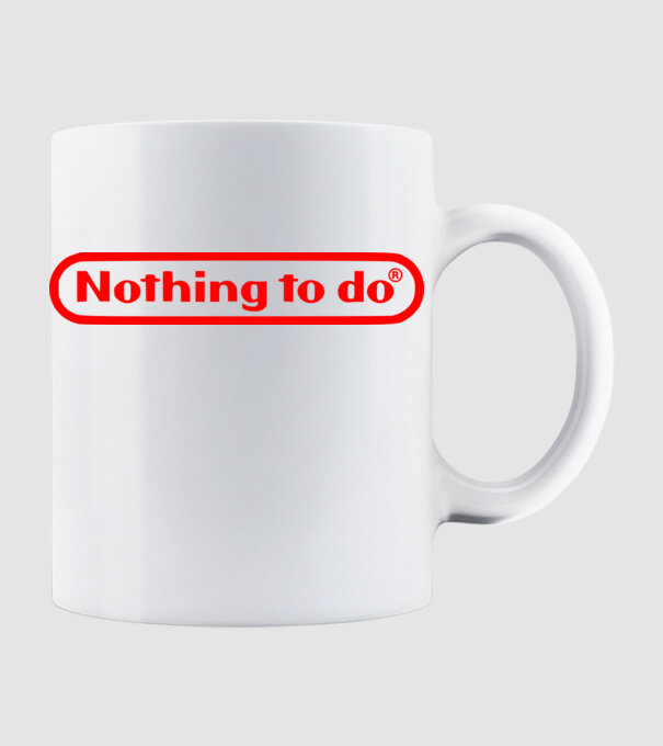 Nothing to do model alb pe tricou