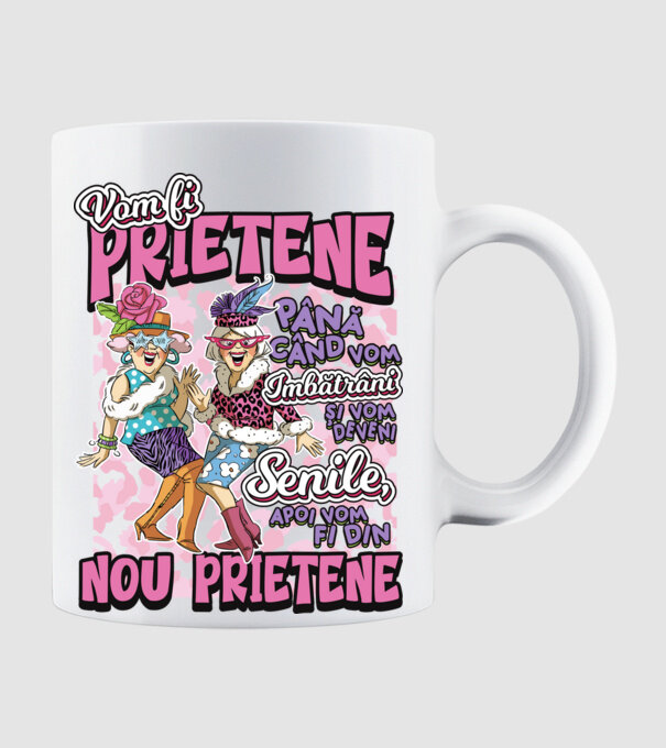 Nou prietene model alb pe tricou