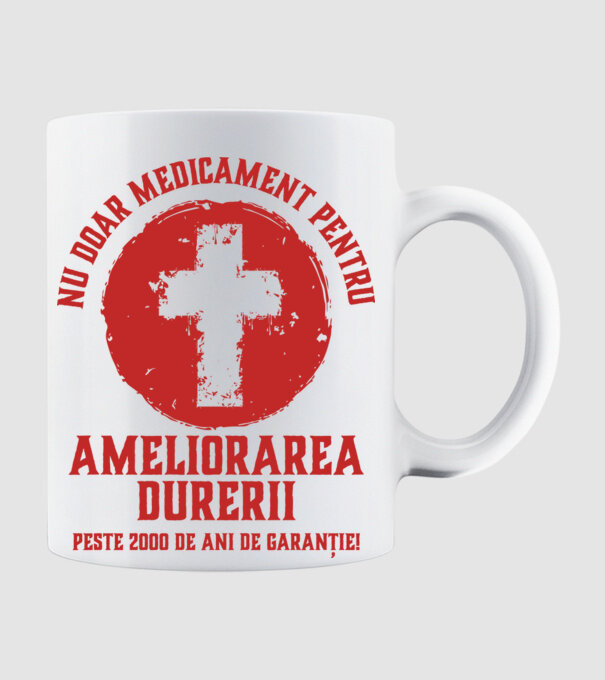 Nu doar medicament pentru ameliorarea durerii, peste 2000 de ani de garanție! model alb pe tricou