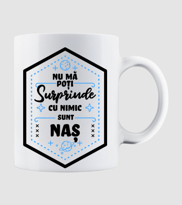 Nu mă poți surprinde cu nimic, sunt naș model alb pe tricou