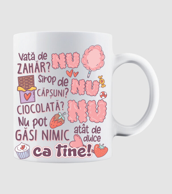 Nu pot găsi nimic-atât de dulce ca tine model alb pe tricou