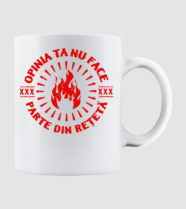 Opinia ta nu face parte din rețetă model alb pe tricou