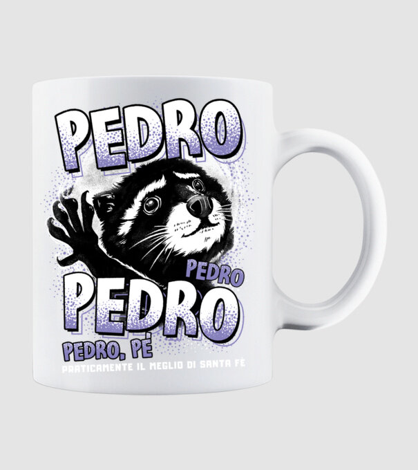 PEDRO PEDRO PEDRO model alb pe tricou