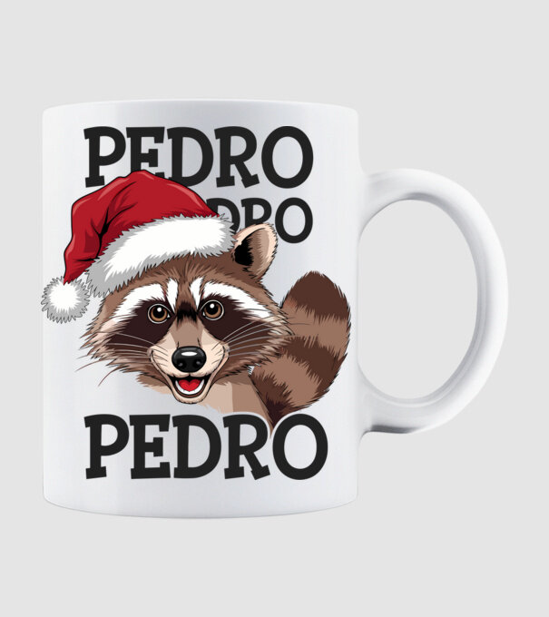 Pedro pedro xmas model alb pe tricou