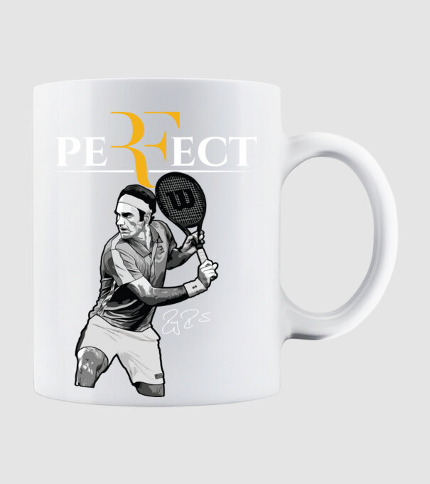 peRFect model alb pe tricou