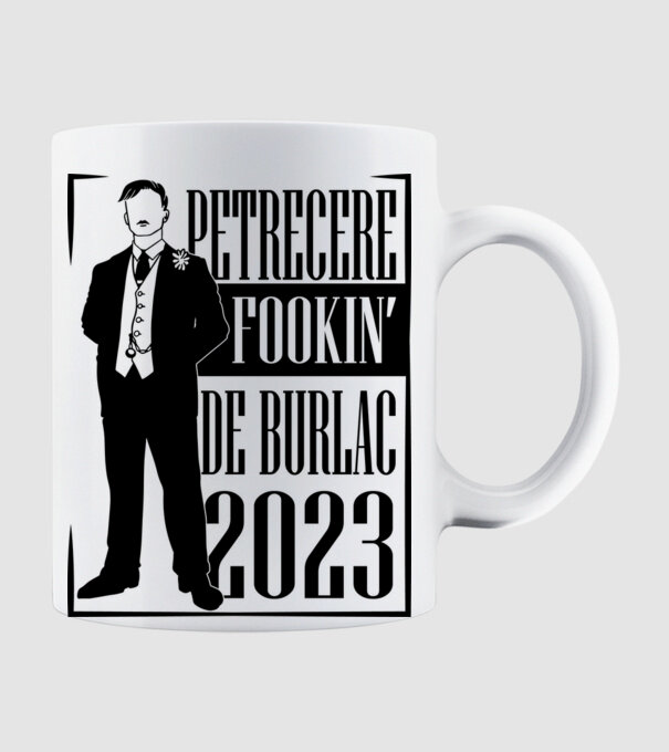 Petrecere Fookin de burlac model alb pe tricou