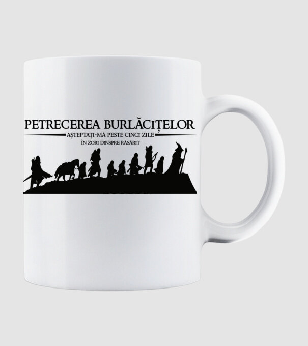 petrecerea burlăcițelor - așteptați-mă peste cinci zile - în zori dinspre răsărit model alb pe tricou