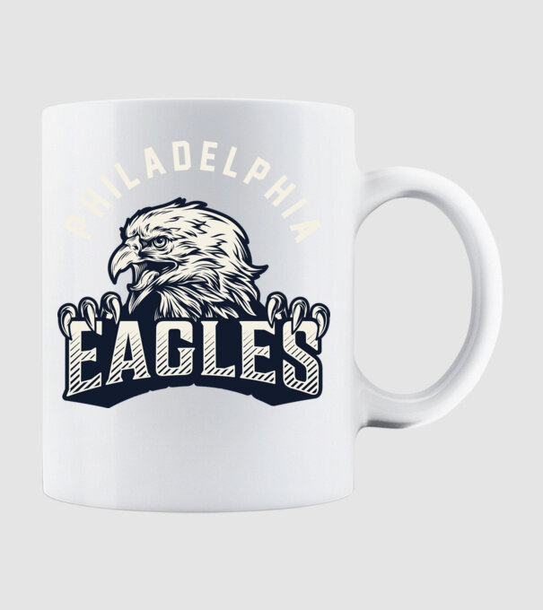 Philadelphia Eagles model alb pe tricou