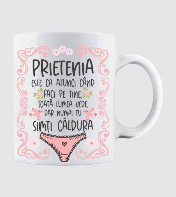 Prietenia este ca atunci când faci pe tine model alb pe tricou