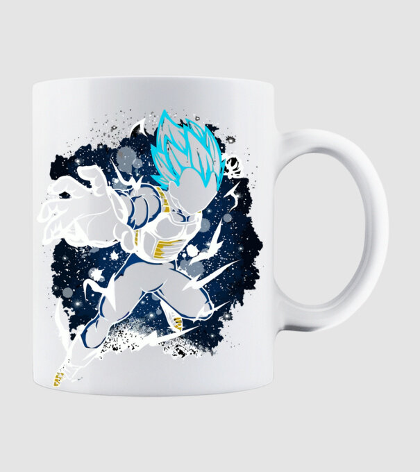 prince vegeta dragonball model alb pe tricou