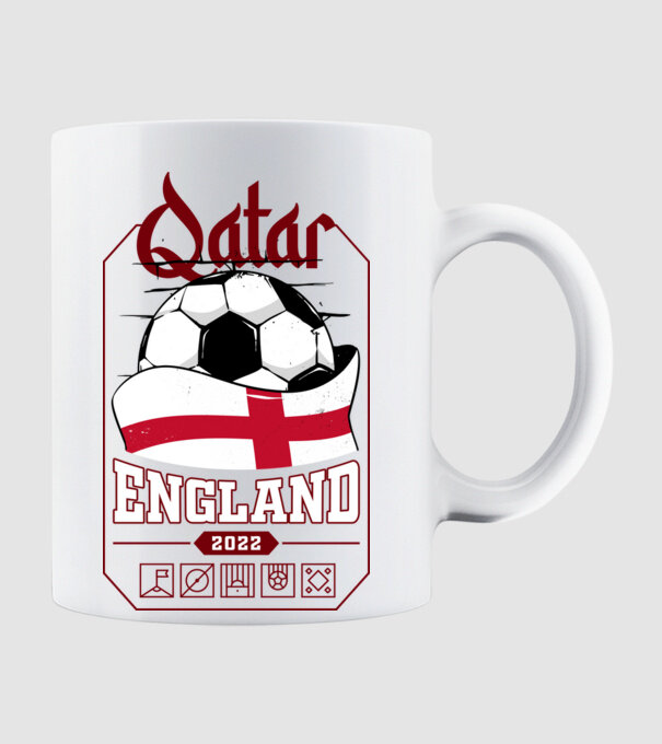 Qatar teams England model alb pe tricou
