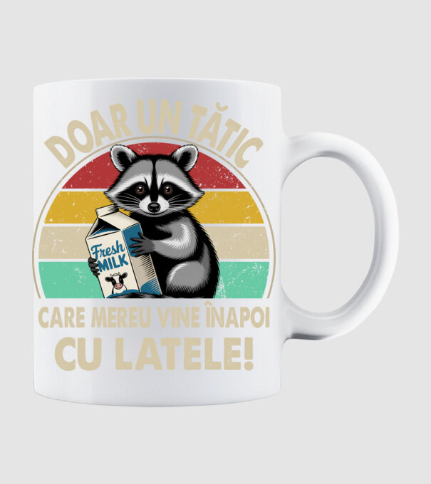 Retro Apa aki visszajött a tejjel RO model alb pe tricou