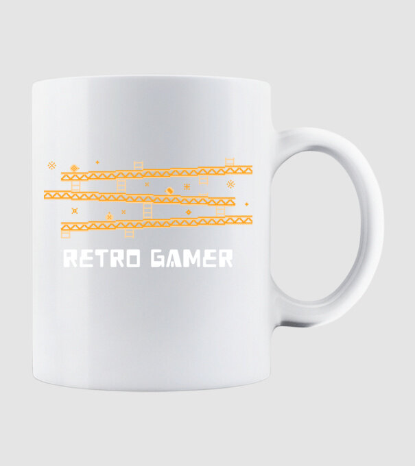Retro gamer 2 model alb pe tricou