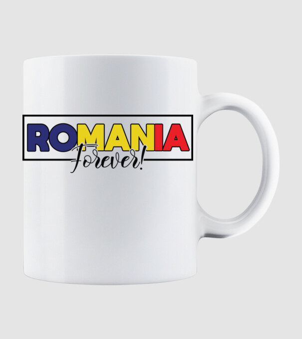 Romania forever model alb pe tricou
